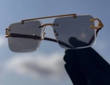 Luxury Cheetah Transition Glasses – Clear Indoors / Dark Purple in Sun