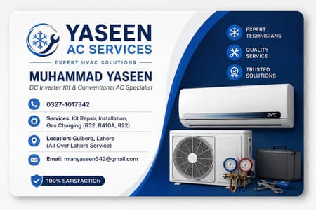 Expert Ac& Inverter Technician in Gulberg- Home Services