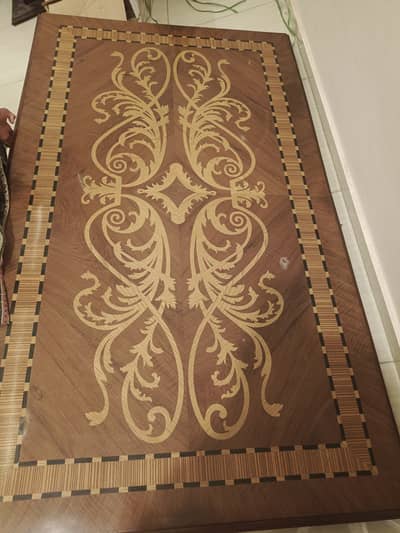 Wooden Dining Table Set with 6 Chairs for Sale