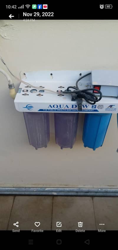 Aqua Dew Water Filter  three bottles