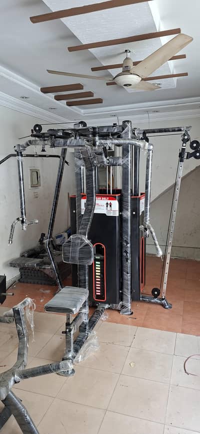 4 Station Commercial Gym Machine |Functional Trainer | Leg press