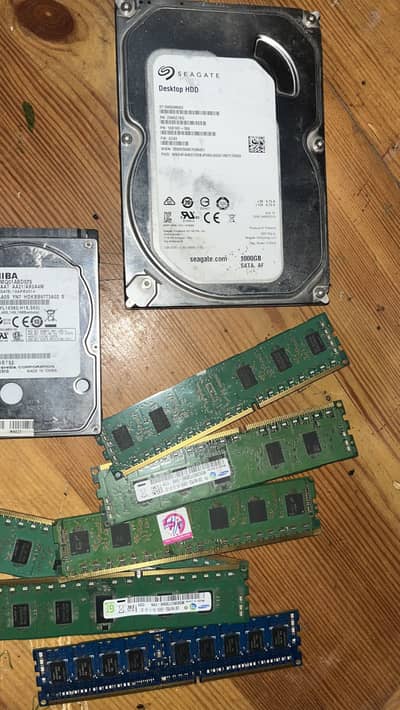 Hdd and rams ddr3 for sale limited pieces available