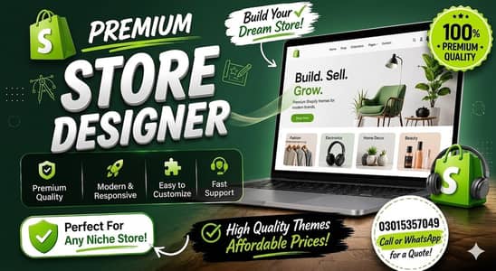 Premium shopify store designer 