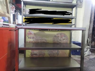Pizza Machine fryer and 2 tables