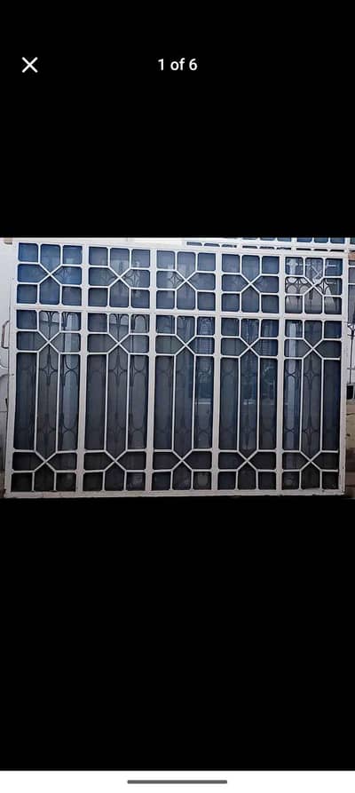window grill duable frame iron with wooden pure A1