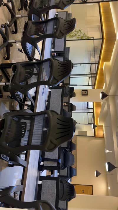 Fully Furnished Office for Rent Prime Location 1 Kanal Commercial 1st floor Executive cabins, meeting room & spacious hall available  Fully air-conditioned with solar system, UPS & generator backup  High-speed internet, security, parking & all facilities included