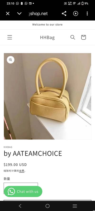 AA original brand Premium Ladies Fashion Handbag orignal price is 199$