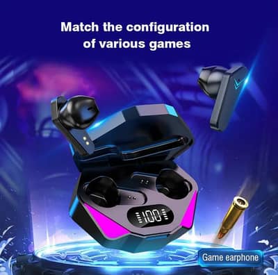 Logitech gaming wireless earbuds with RGB light