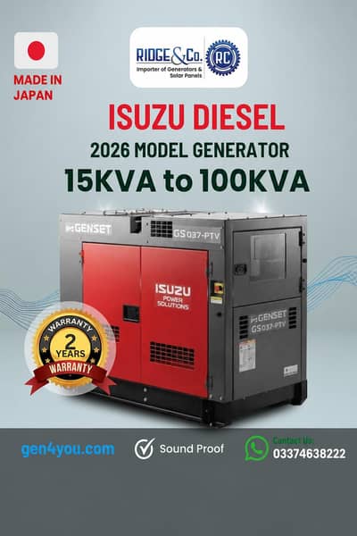 Power Up Your Business with Premium ISUZU Diesel Generators!