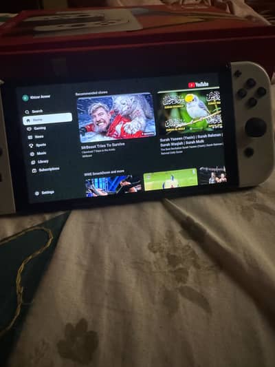 Nintendo Switch OLED (White) + 128GB MicroSD