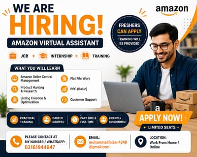 Amazon Virtual Assistant Internship & Job Opportunity