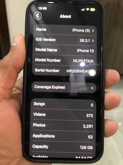 Apple iPhone 13 blue PTA approved 128 gb