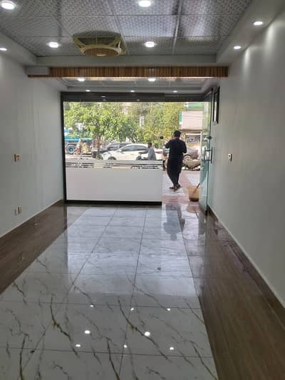 Shop For Rent  11 by 24 Main road ki  Washroom available  Rent 1 Lac 40000 *Code(16531)*