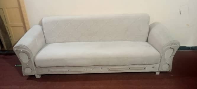 Sofa Cum Bed Cream Color Available for Sale