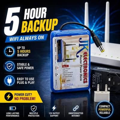 Router Power Bank for WiFi Fiber Device Box Pack