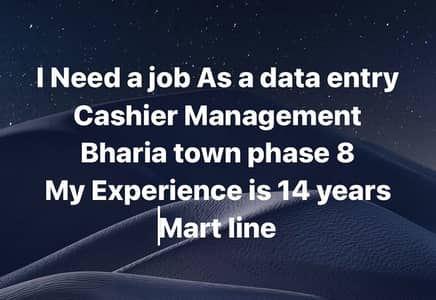 Management cashier Data entry