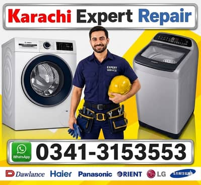 Automatic Washing Machine Repair Dawlance Haier LG Samsung Kenwood PEL