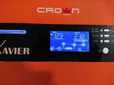 Crown 1.2kv Hybrid soler inverter ups 12volt no fault