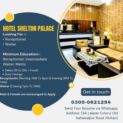 Receptionist & Waiter