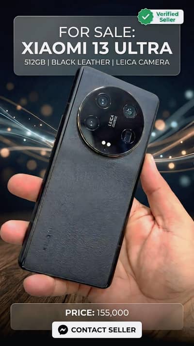 Xiaomi 13 Ultra (256GB / Premium Black) - Official PTA Approved