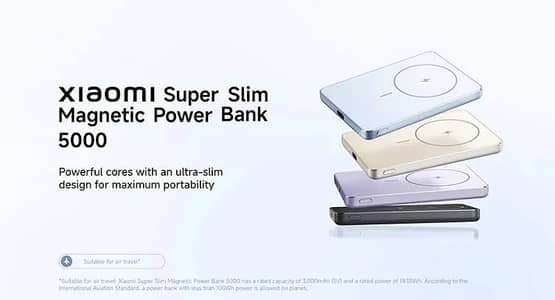 xiaomi super slim magnetic power bank 5000