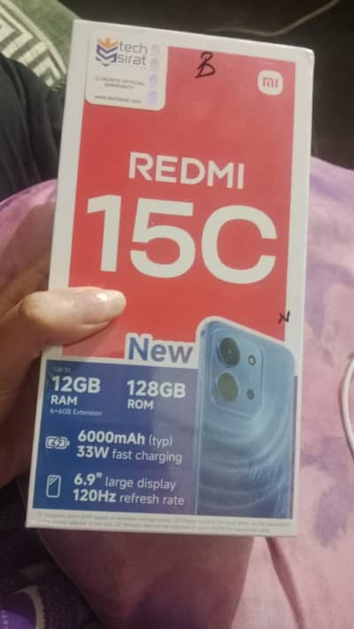 Redmi 15C 6/128 Box Pack Urgent for Sale