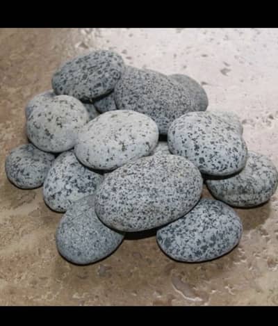 Zebra color stones/pebbles for plant decoration