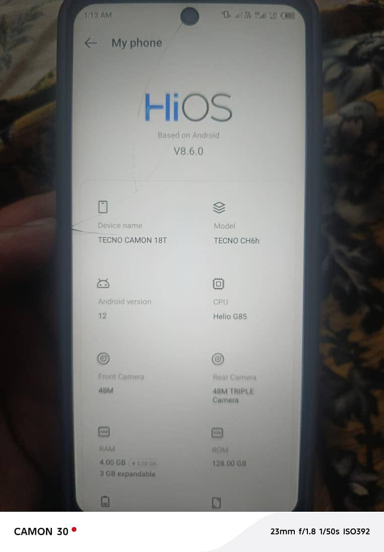 Tecno CAMON 18T 0
