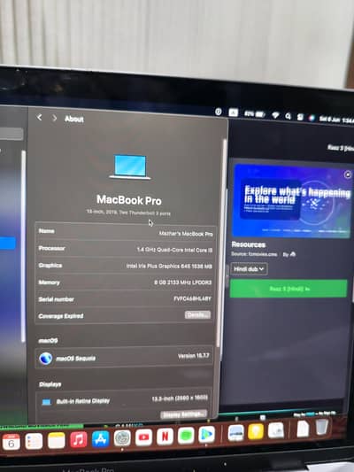 Apple Macbook Pro 2019 Touch Bar