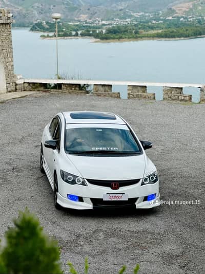 Honda Civic Reborn modified lights ans rims