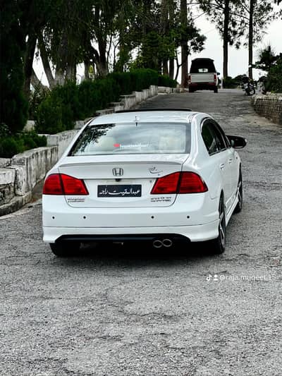 Honda Civic Reborn modified lights (Back Lava Lights) and Body kit