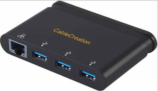 CableCreation Type-C to 3 ports USB 3.0 Hub Gigabit Ethernet interface