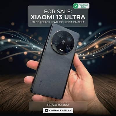Xiaomi 13 Ultra (256GB / Premium Black) - Official PTA Approved