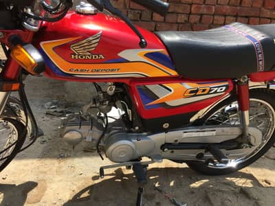 Honda CD70 2025 model total geneun lush condition