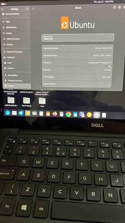 Dell Xps 13 9343 (8 GB ram + 256SSD) (Core i7 + 5th gen)