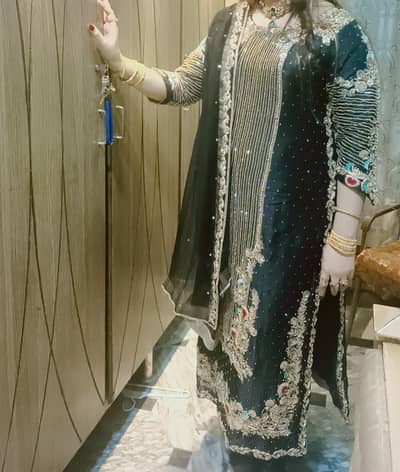 1 time wear dress zari havey work