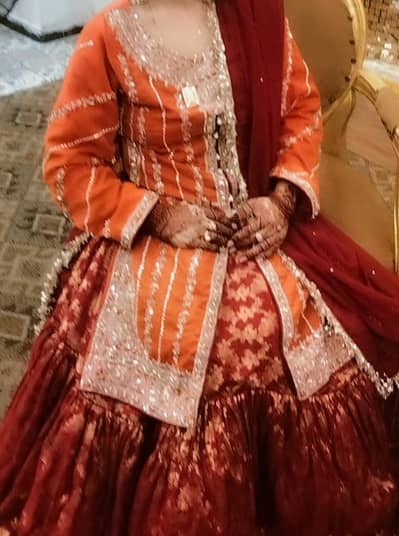 open long shirt with jama war farshi garara