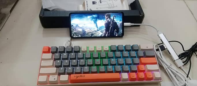 Convert Mobile to PC Gaming Setup. keyboard, Gaming Mouse & USB hub