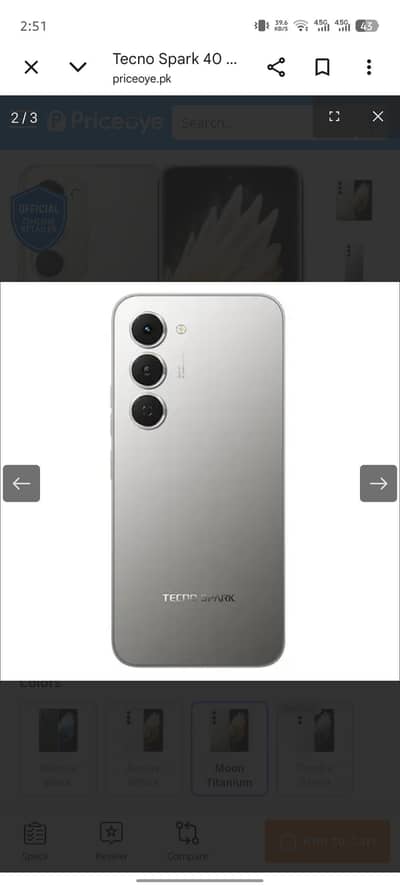 tecno spark 40 pro plus only phone with original charger 45 w