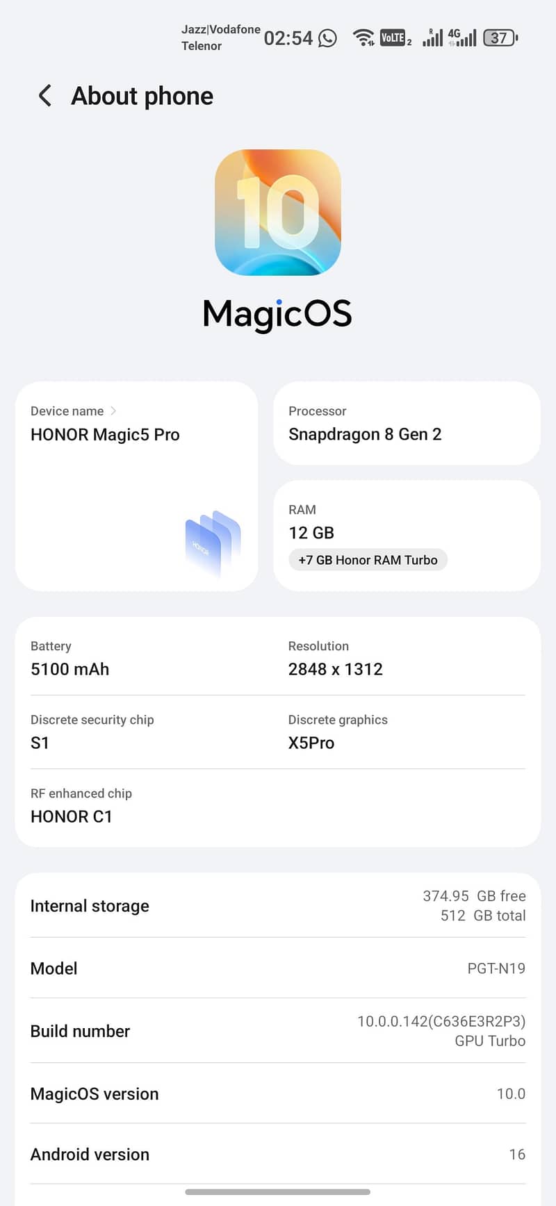 Honor Magic 5 Pro 2