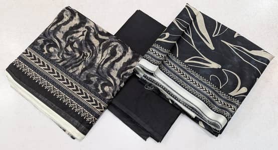 Ladies lawn 3 piece suits unstitched