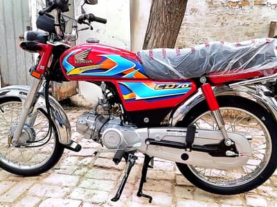 zero meter Honda CD70 Red Okara city Punjab