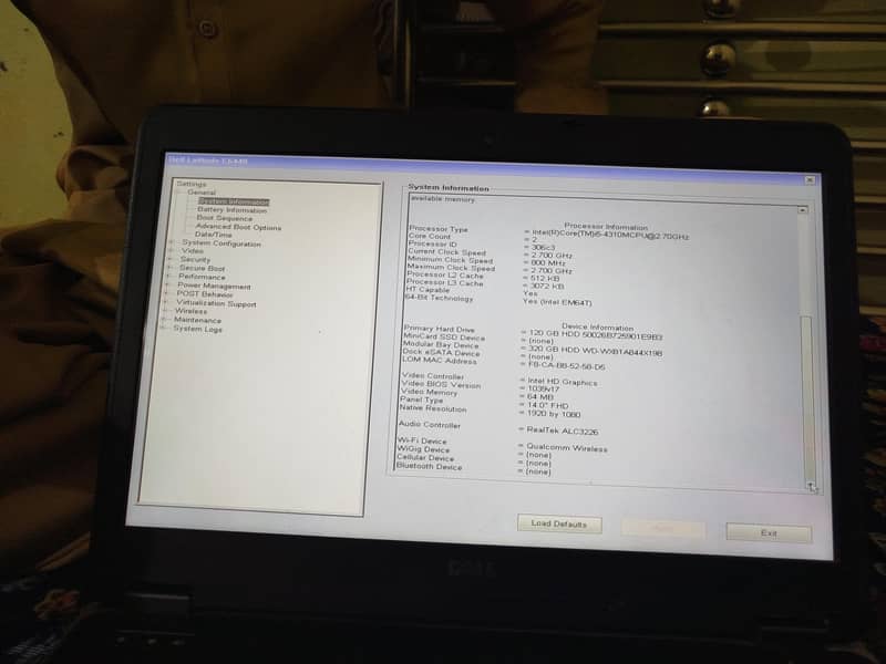 Dell attitude E6440 5