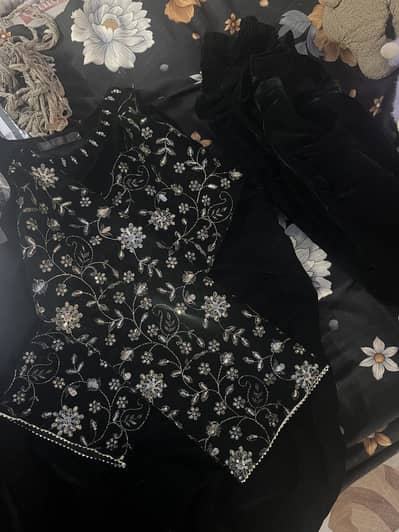 2 piece velvet dress