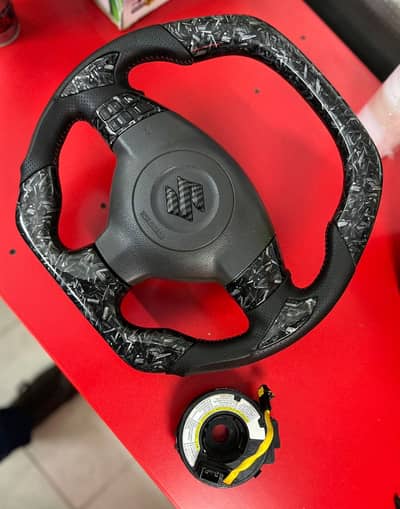 Carbon fiber steering wheel
