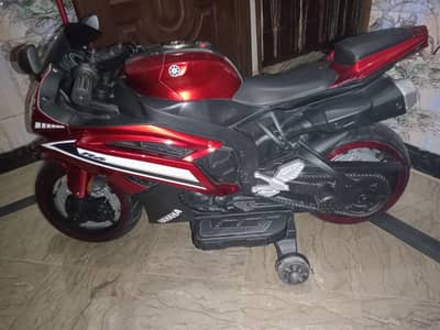 Kid's Electric Red Black Motorbike with Sound Music