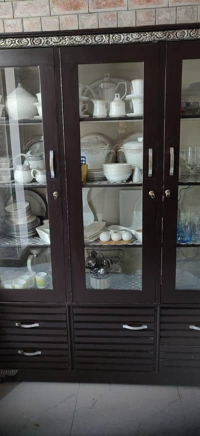 crockery showcase for sale