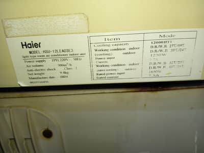 sada 1 ton Haier Total jenion