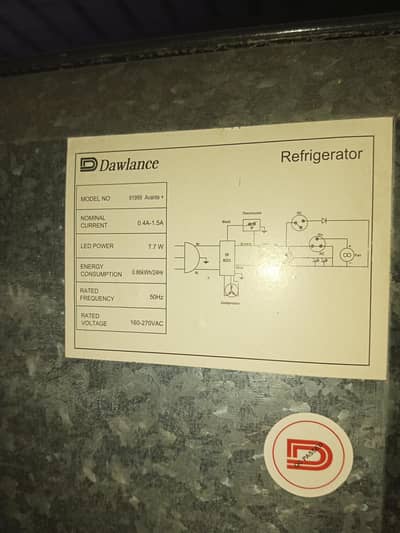 Dawlance refrigerator