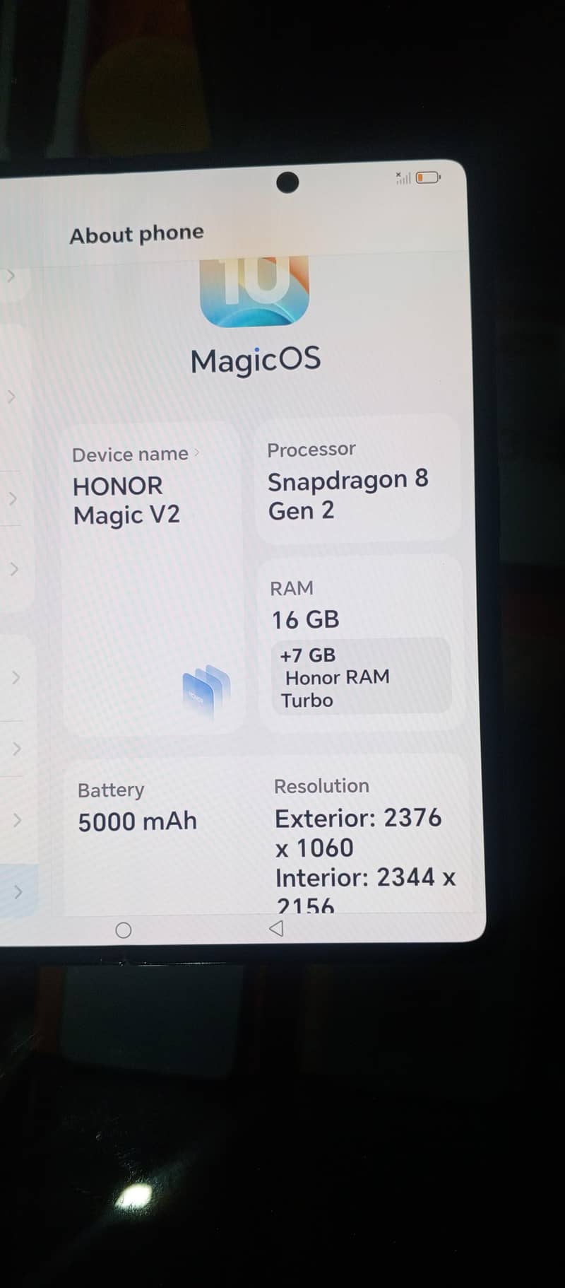 Honor Magic v2 0